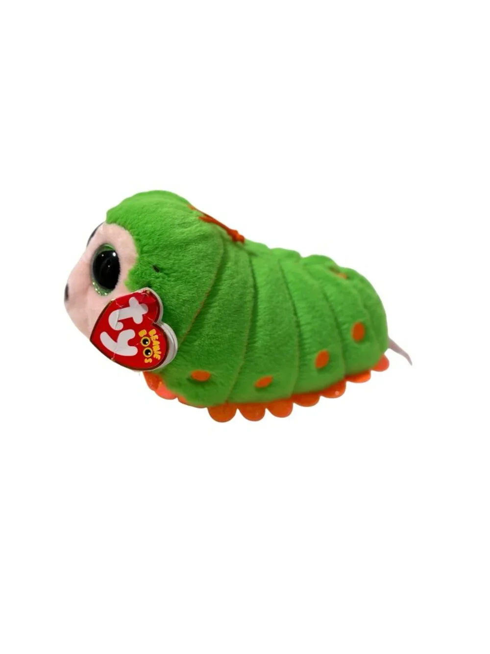 New Ty Beanie Boos Plush Pilar Stuffed Animal Doll Toy Catepillar Green Orange S